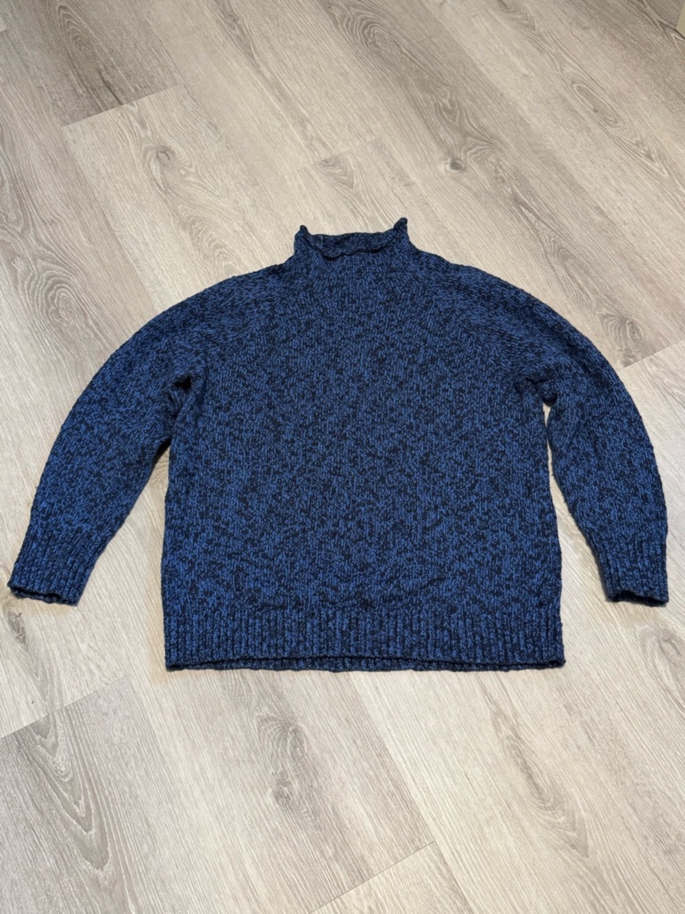 L. L. Bean Petite XL Cotton Rag Funnel Neck Sweater